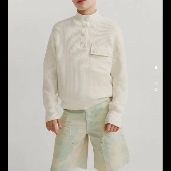 Zara Boys Cream Knit Sweater - Picture 2 of 8